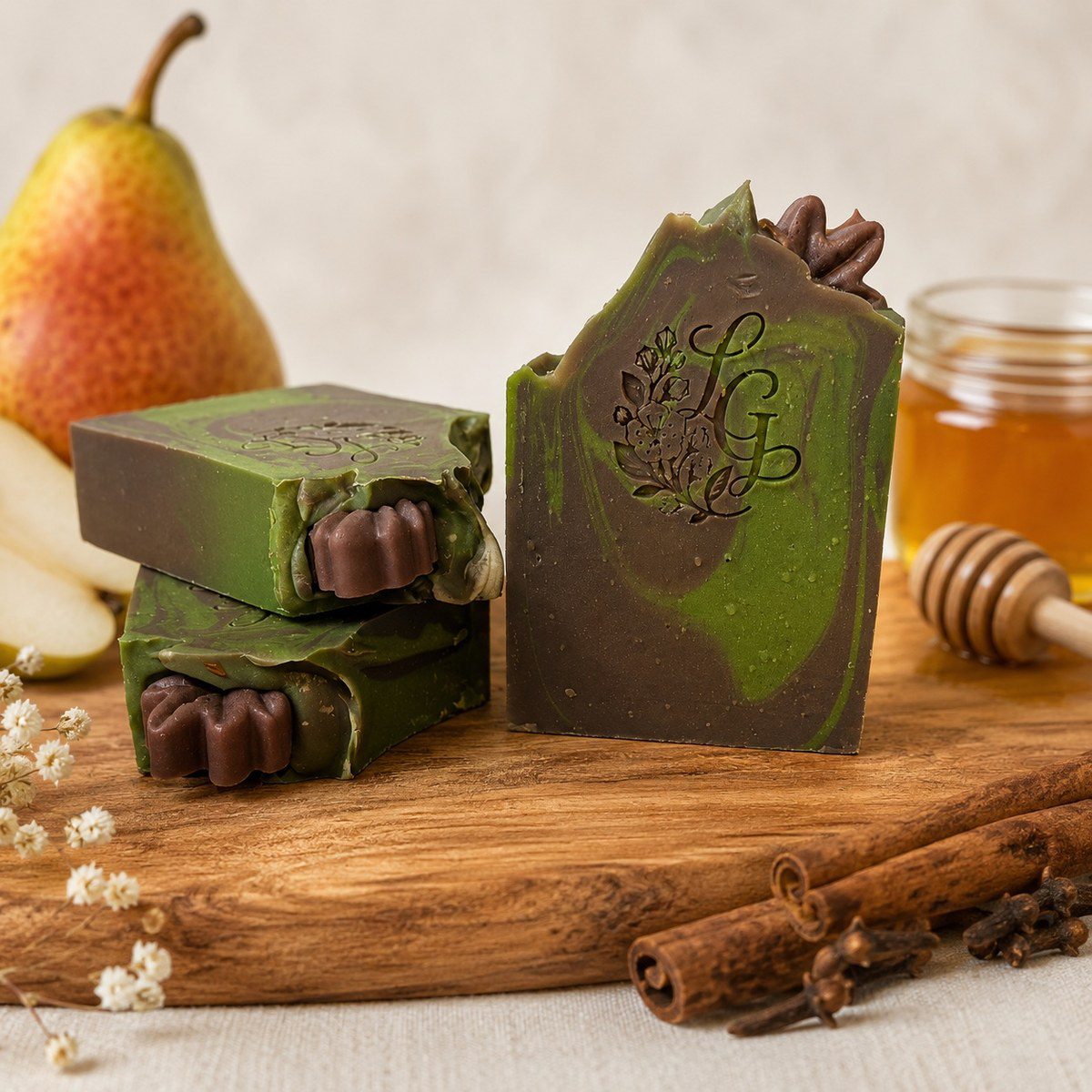 Honey Spiced Pear Tallow Soap Bar