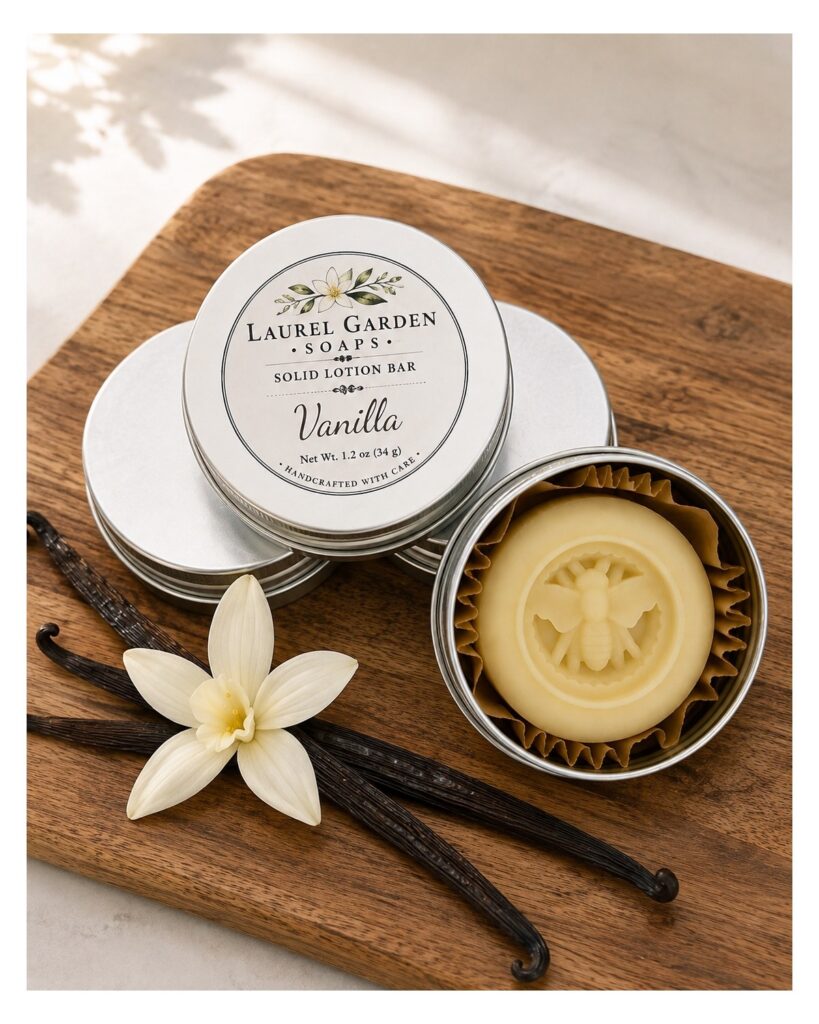 Solid Lotion Bar (Vanilla)