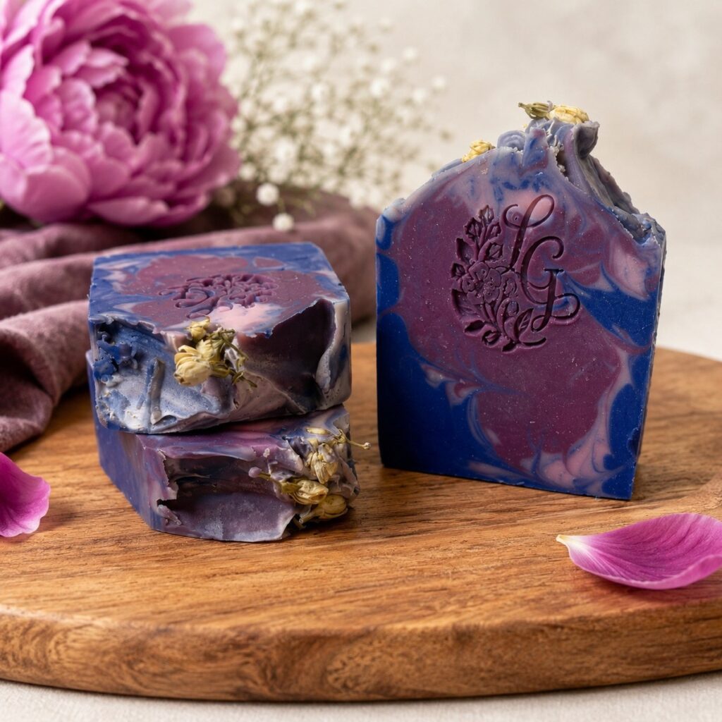 Midnight Peony Tallow Soap Bar