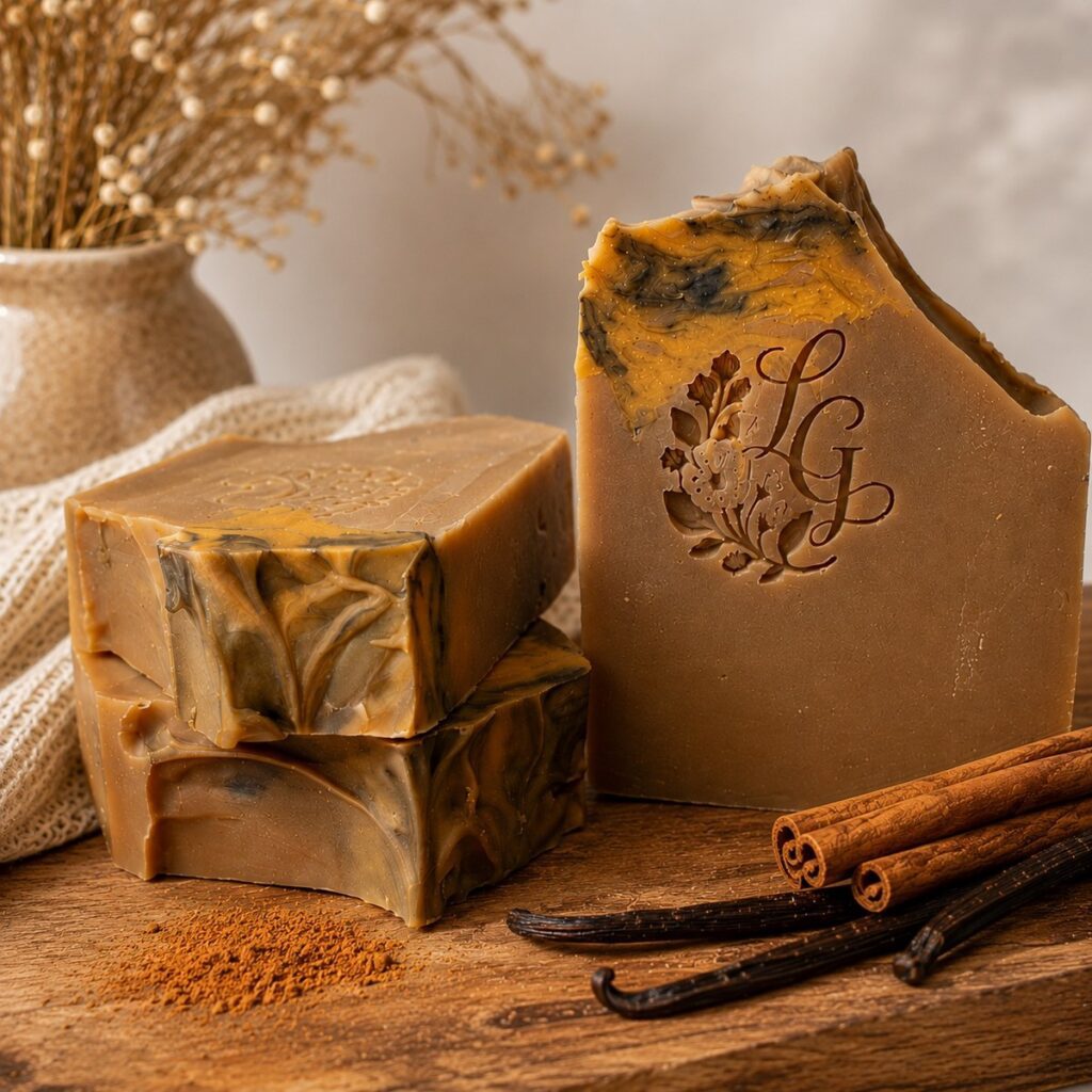 Spiced Vanilla and Cinnamon Soap Bar